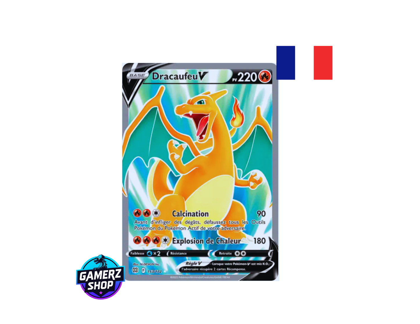 Dracaufeu-V 153/172 EB9 Stars Etincelantes - Near Mint FR