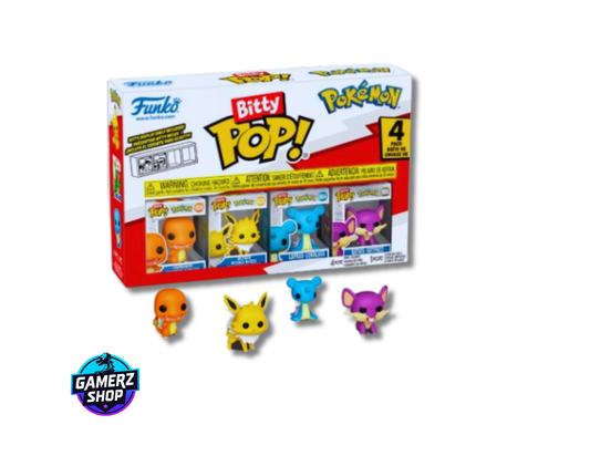 Pokémon Funko - FUNKO POP 4 Mini Figurines Bitty POP! Salamèche + Mystère