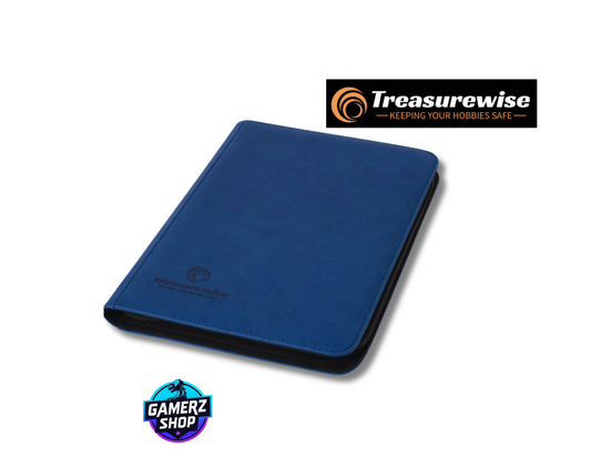 TreasureWise - WiseGuard Zip Binder 9 cases - Bleu