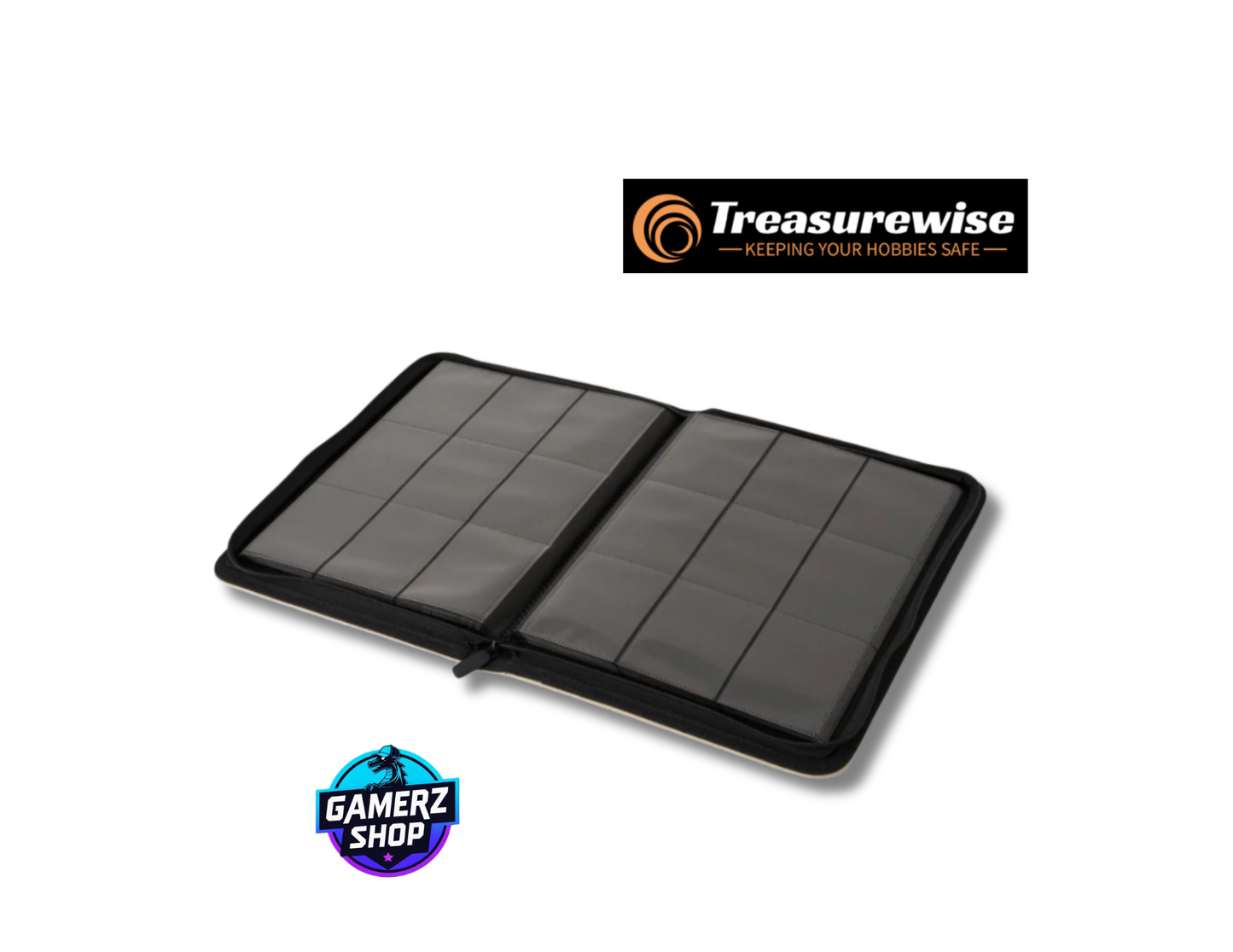 TreasureWise - WiseGuard Zip Binder 9 cases - Bleu