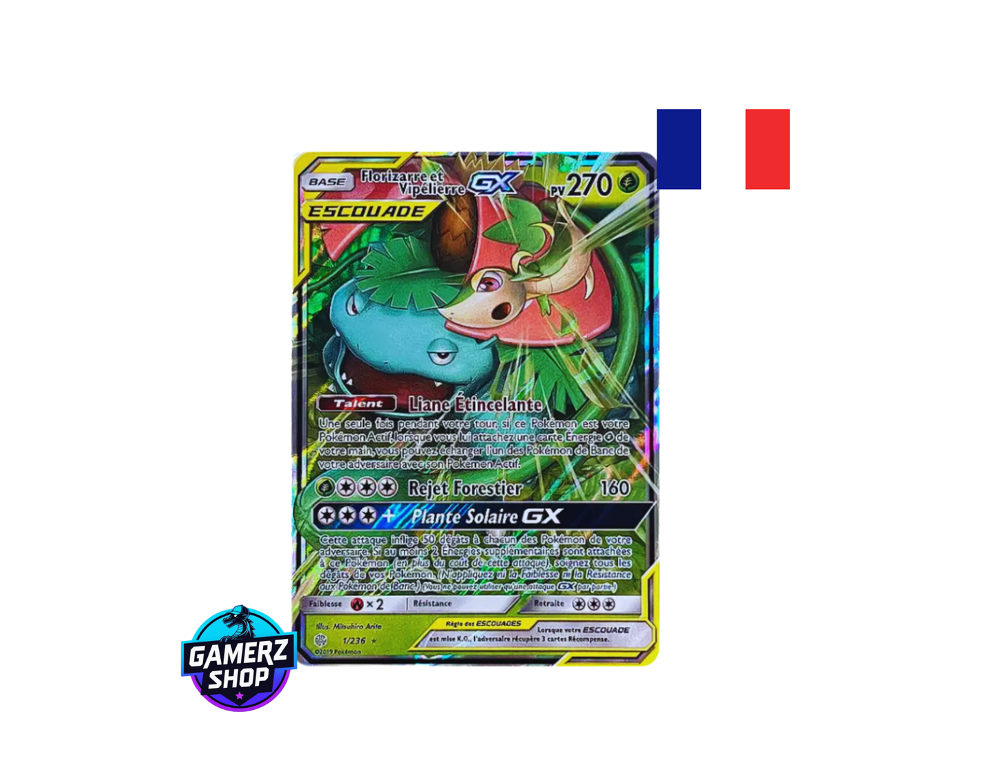 Florizarre et Vipélierre-GX 1/236 Éclipse Cosmique - Excellent FR