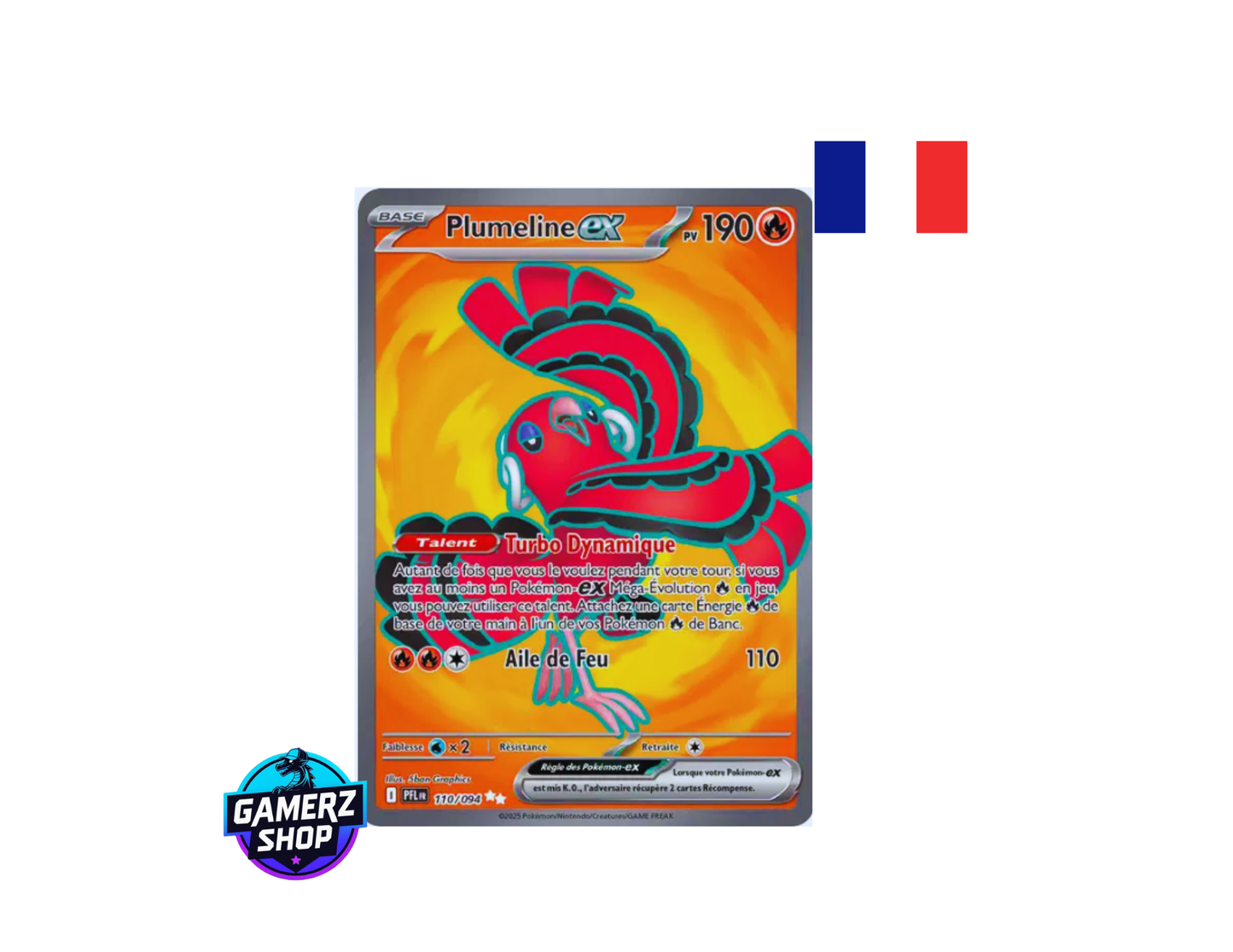 Plumeline-ex 110/94 Flammes Fantasmagoriques Me02 - Near Mint - FR