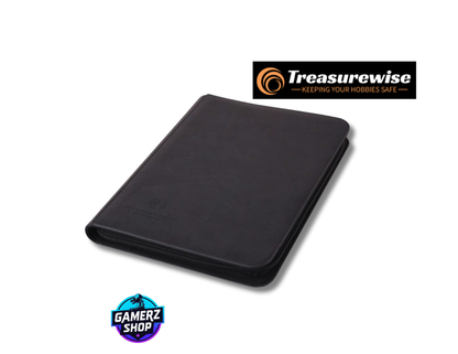 TreasureWise - WiseGuard Zip Binder 9 cases - Noir